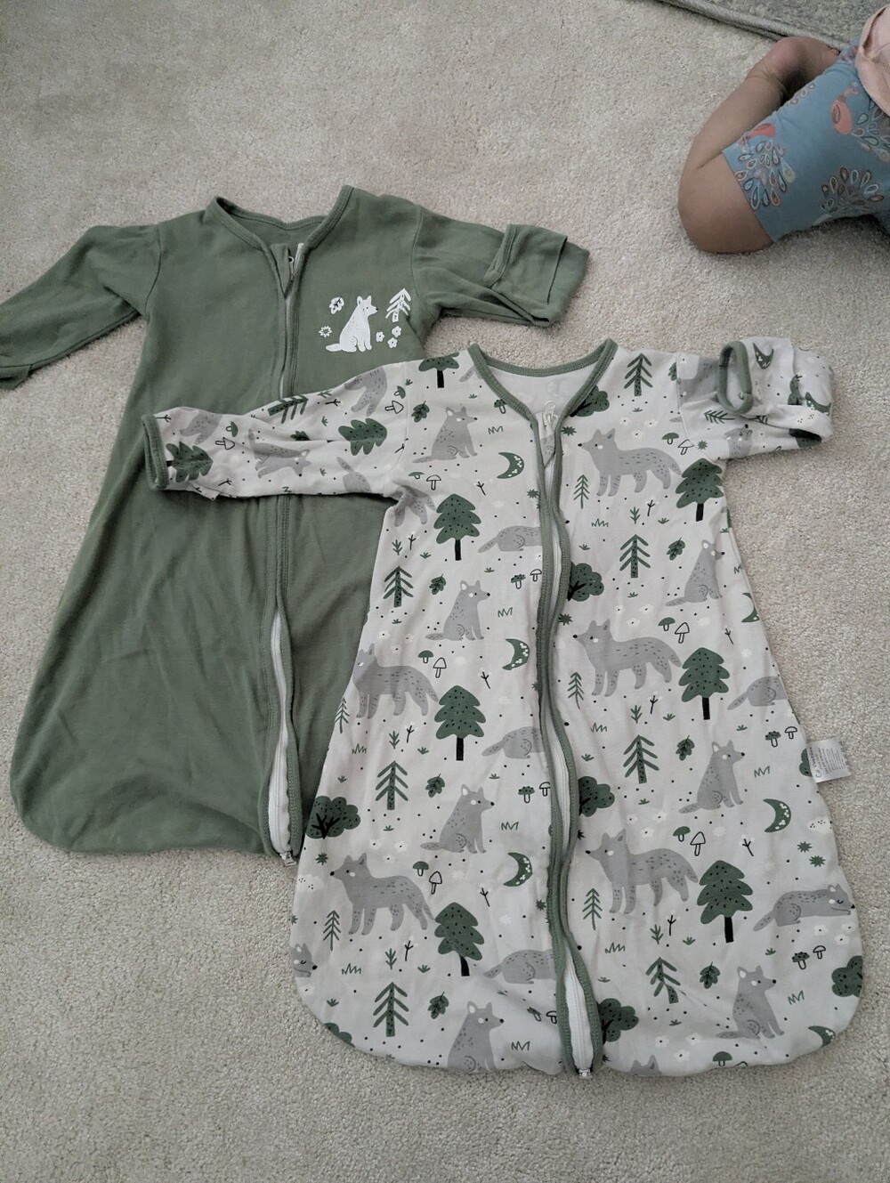 Bundle Of 2 : Yoofoss Baby Sleep Sack 0-6 Months Wearable Blanket for Babies 100